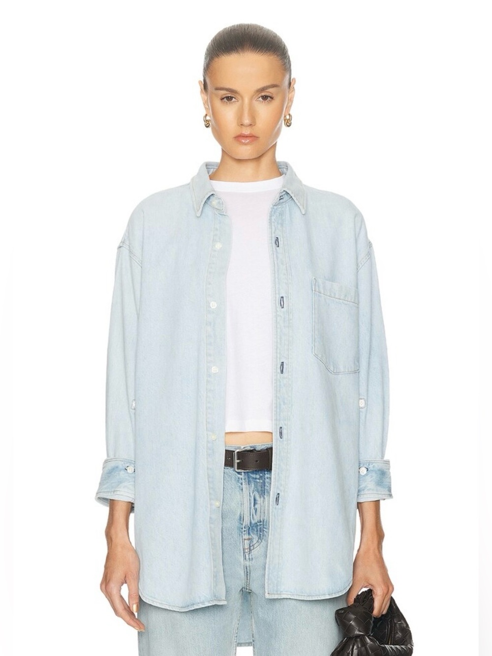 Citizens of Humanity The Kayla Light Blue Denim Shirt Lune